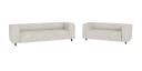 S-Style Möbel Polstergarnitur Gustav 3+2 Cord-Stoff Beige Bild 1