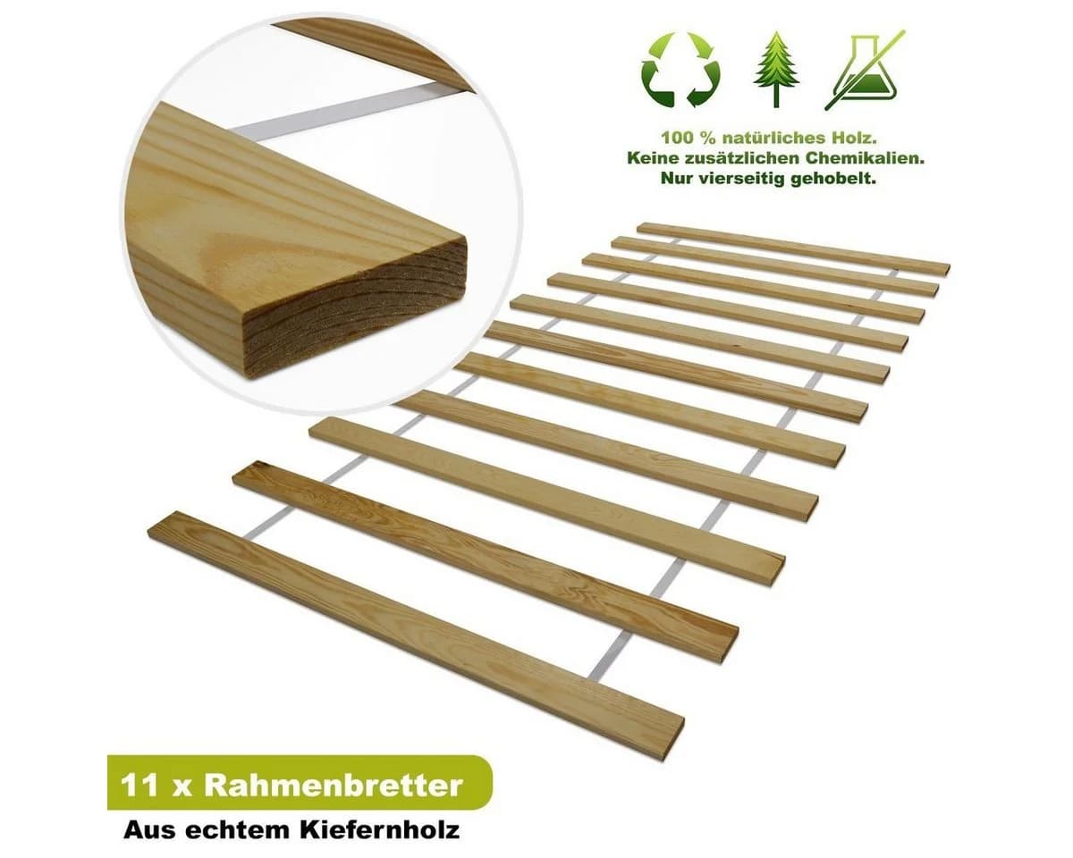 Lattenrost Kiefer Holz Massiv Bett Furnify - Bild 3