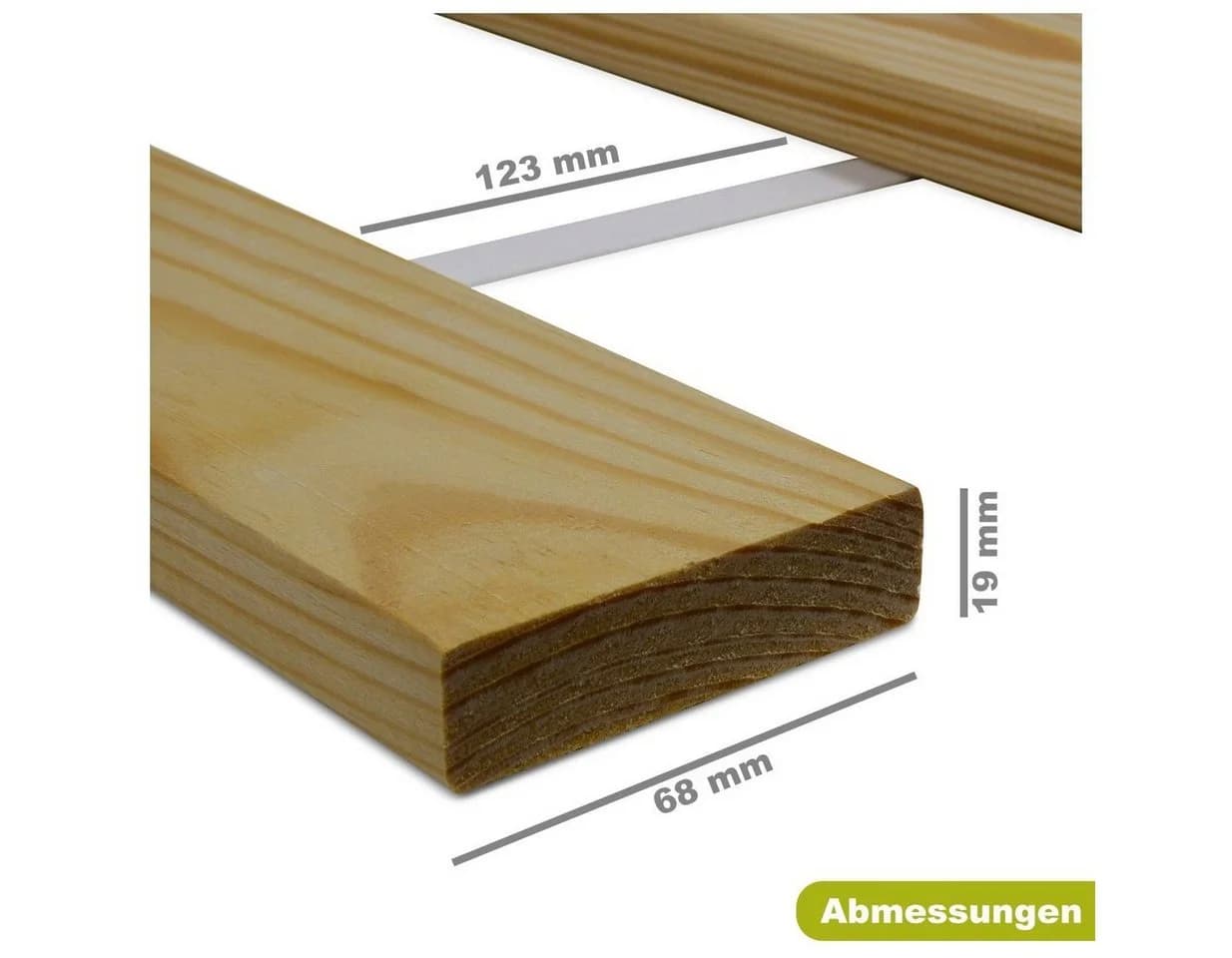 Lattenrost Kiefer Holz Massiv Bett Furnify - Bild 5