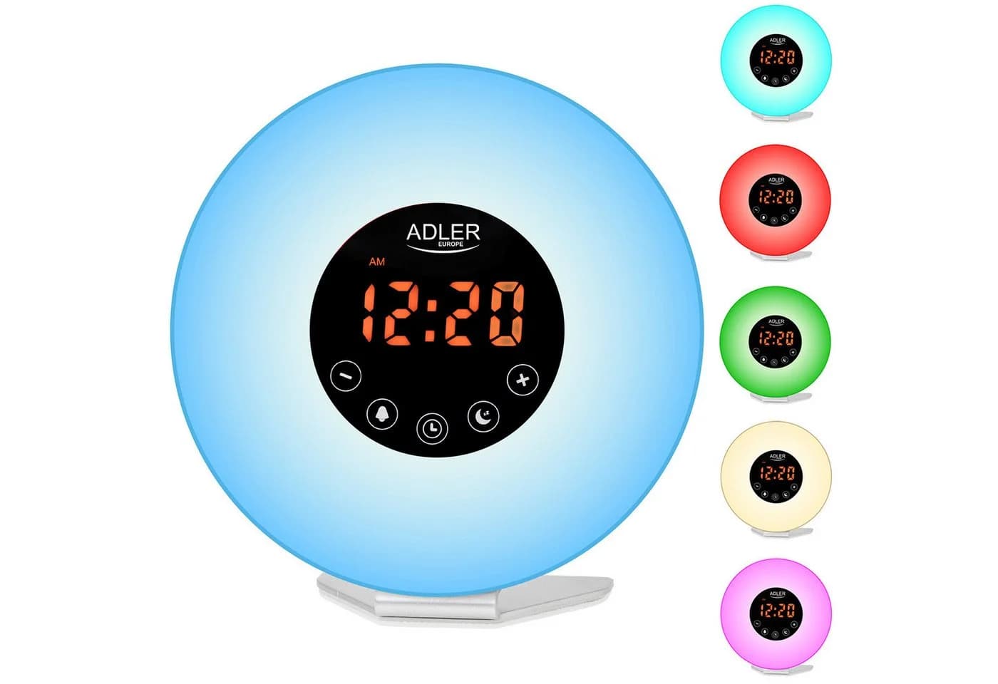 Adler AD 1916 Lichtwecker mit UKW-Radio und USB-C - Bild 2