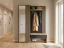 COMBO Kompaktgarderobe 140cm mit Sitzbank, Schublade & Haken Bild 1