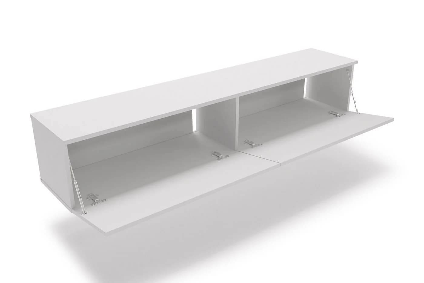 KOBI S.C. TV-Schrank Nicole 160 cm weiß hängend/stehend grifflos TIP-ON