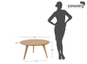 Katmandu Couchtisch Orbetello rund 90 cm Eiche massiv geölt Bild 1