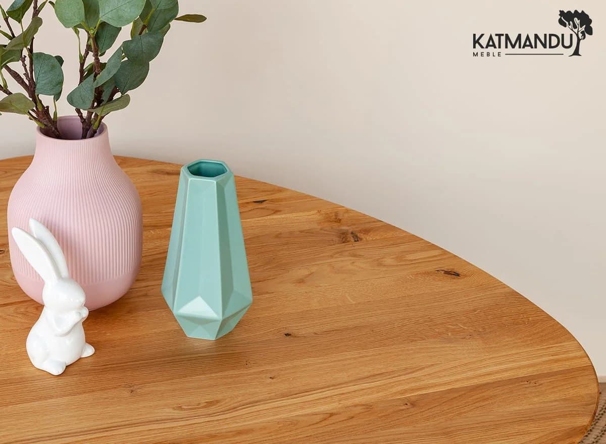 Katmandu Couchtisch Orbetello rund 90 cm Eiche massiv geölt - Bild 4