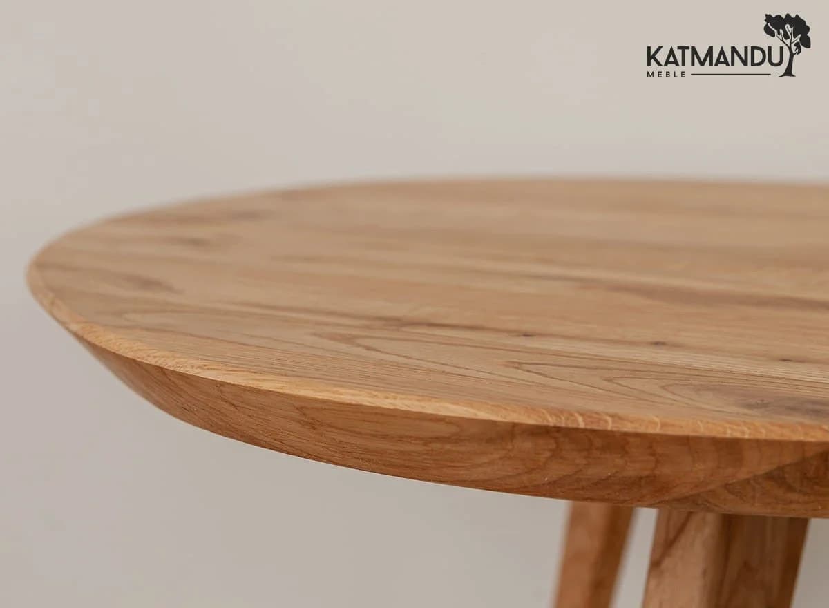 Katmandu Couchtisch Orbetello rund 90 cm Eiche massiv geölt - Bild 5