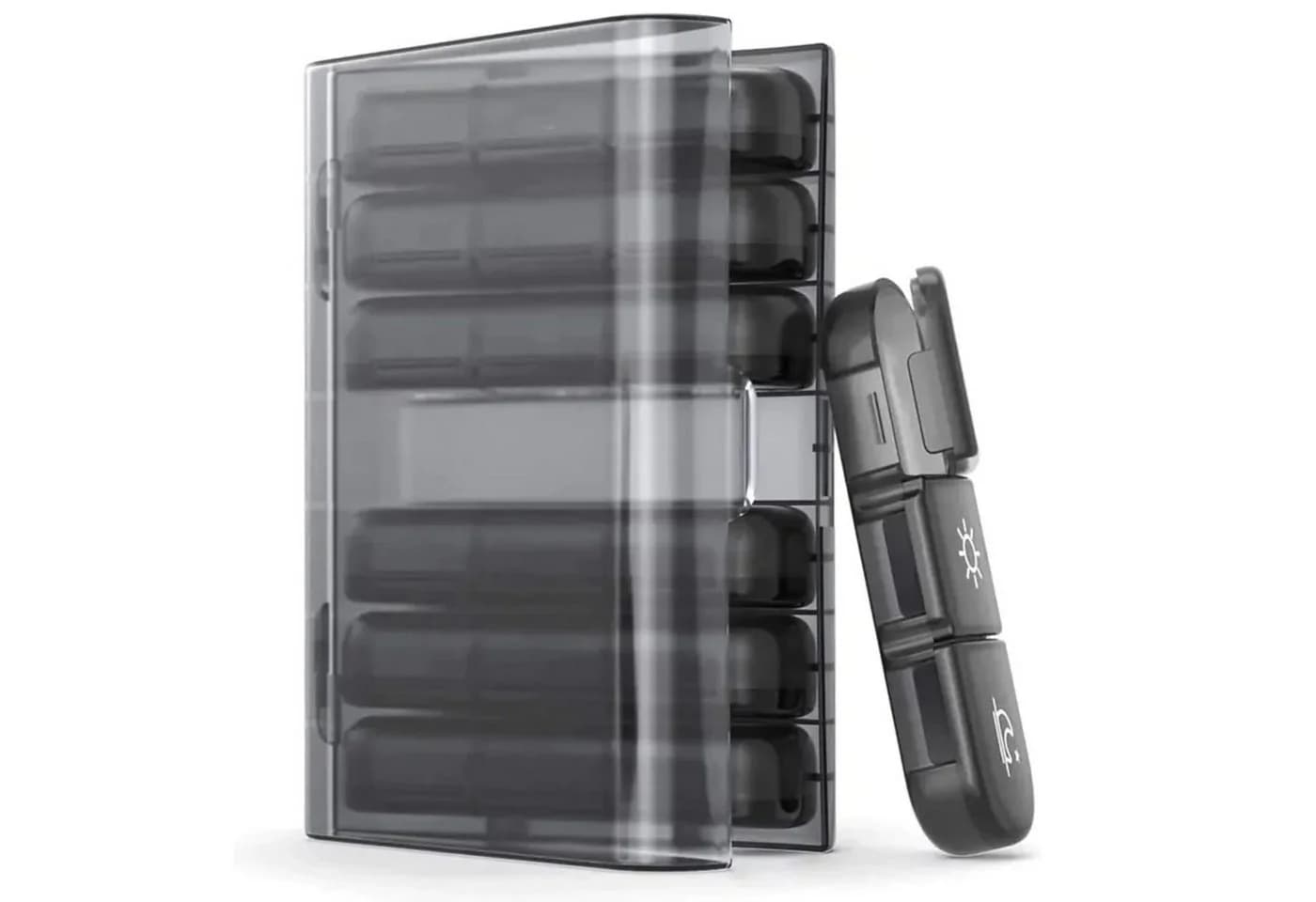 LA CUTE Pillendose Medikamenten-Organizer 7 Tage mit 3 Fächern pro Tag