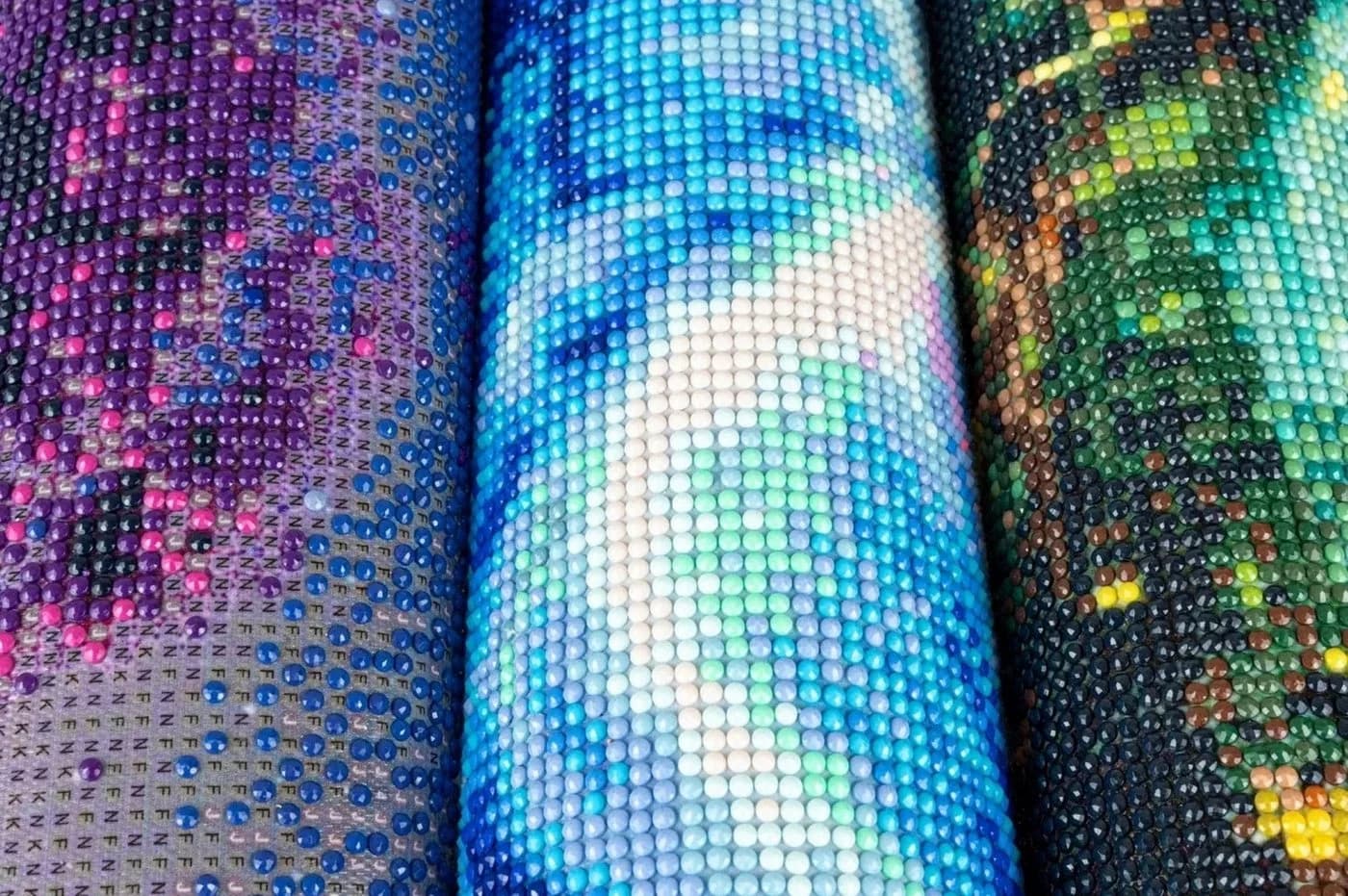 LA CUTE Malen nach Zahlen 5D Diamant Mosaik Stickerei 5D Palmen Strand 30x30cm - Bild 3