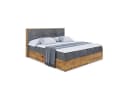 ALTDECOR Boxbett LOLLI1 Dunkelgrau mit Topper und Bettkästen Bild 1
