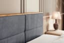 ALTDECOR Boxbett LOLLI1 Dunkelgrau mit Topper und Bettkästen Bild 5