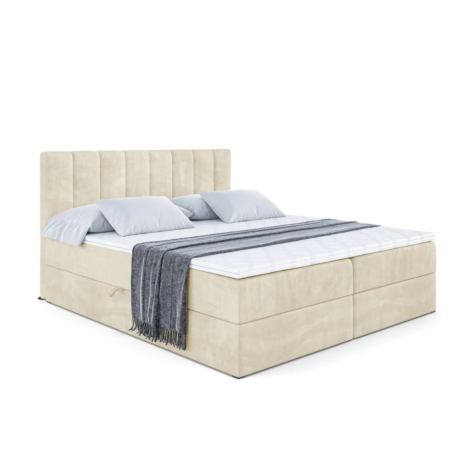 BOXBETT OTTA mit Matratze H3 und Lattenrost Beige