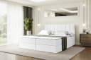 ALTDECOR Boxbett OTTA Weiß Kunstleder mit Topper Bild 2
