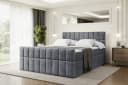 ALTDECOR Boxspringbett MIAMI-Z KING Grau mit Topper und Bettkästen Bild 2