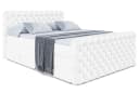 ALTDECOR Boxspringbett BOXI8-Z KING Weiß Kunstleder mit Bettkästen Bild 1