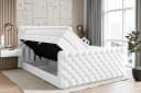 ALTDECOR Boxspringbett BOXI8-Z KING Weiß Kunstleder mit Bettkästen Bild 3