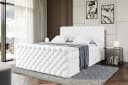 ALTDECOR Boxspringbett BOXI8-Z KING Weiß Kunstleder mit Bettkästen Bild 4