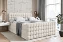 ALTDECOR Boxspringbett VIONE-Z KING Beige mit Bettkasten & Topper Bild 2
