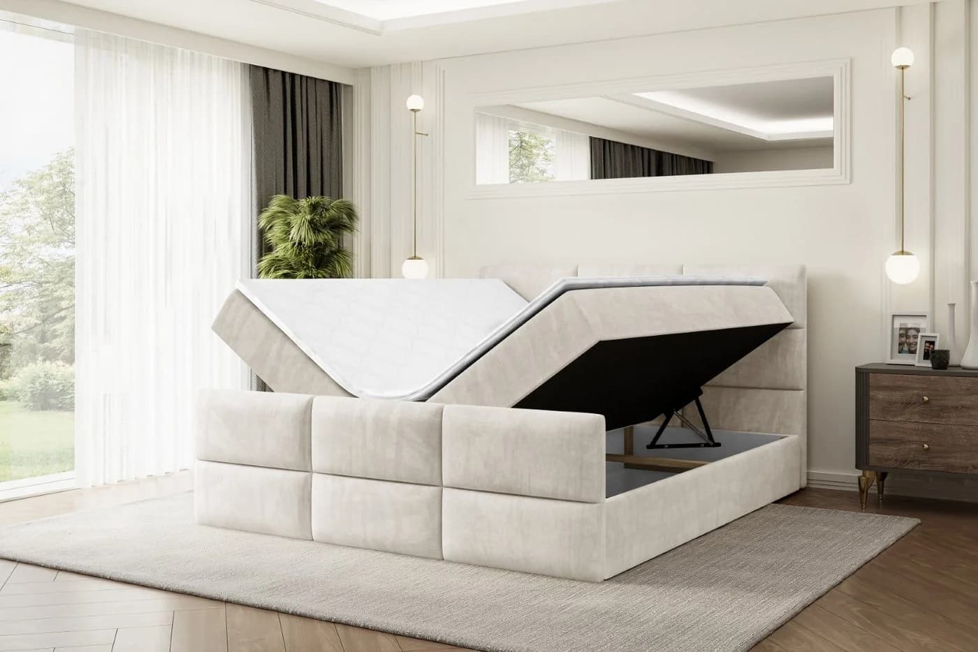 ALTDECOR Boxbett OHIO-Z mit Topper und Bettkästen - Bild 3