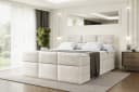 ALTDECOR Boxspringbett OHIO-Z KING Beige/Braun mit Bettkästen & Topper Bild 2