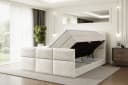 ALTDECOR Boxspringbett OHIO-Z KING Beige/Braun mit Bettkästen & Topper Bild 3