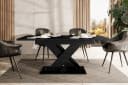 ALTDECOR Esstisch RONX Ausziehbar Schwarz Bild 4