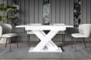 ALTDECOR Esstisch RONX Ausziehbar Weiß Modern Industrial Bild 1