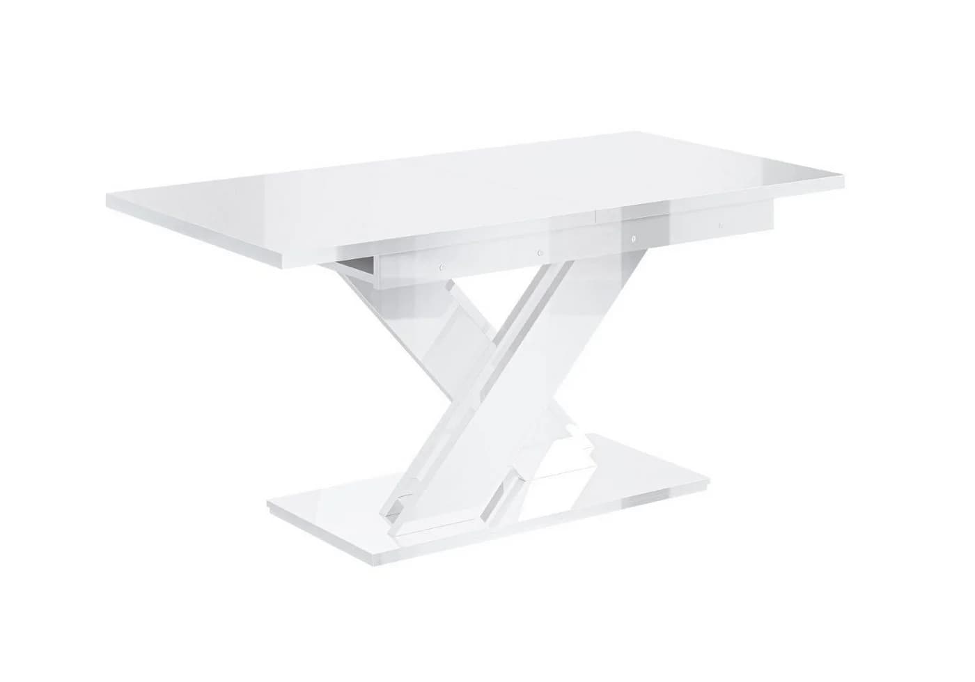 ALTDECOR Esstisch RONX Ausziehbar Weiß Modern Industrial - Bild 2