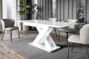 ALTDECOR Esstisch RONX Ausziehbar Weiß Modern Industrial Bild 3