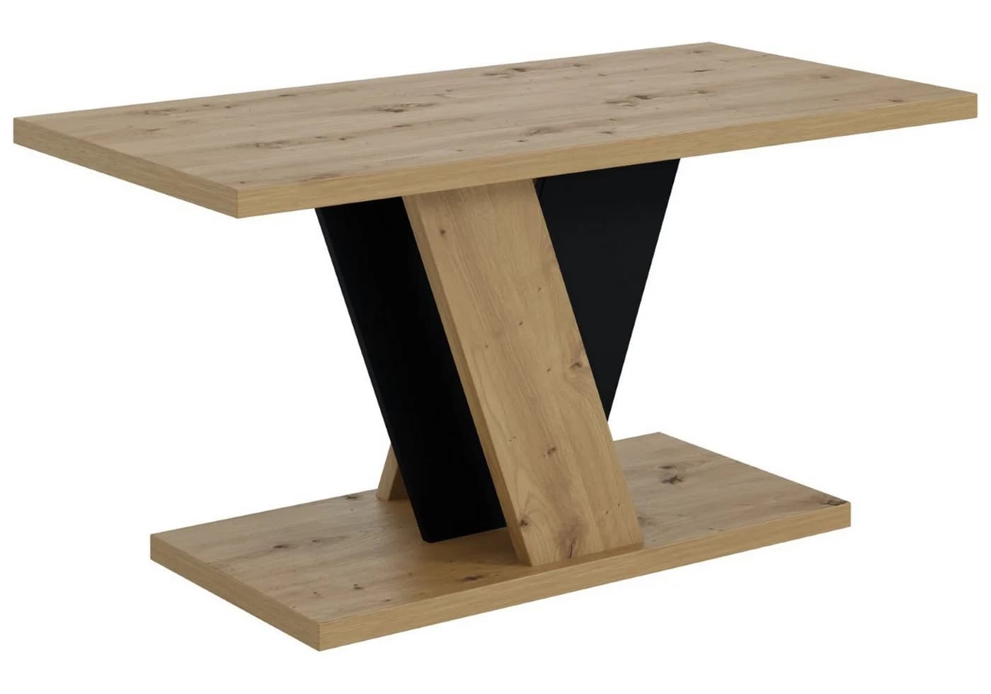 ALTDECOR Couchtisch INEY Modern Braun/Schwarz Holzwerkstoff - Bild 2