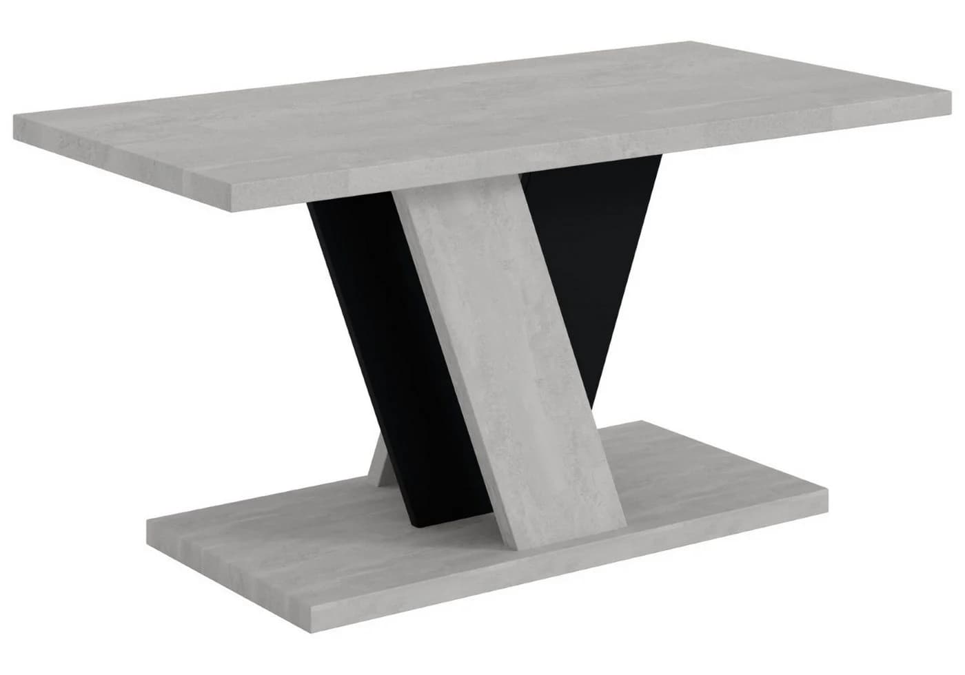 ALTDECOR Couchtisch INEY Modern Industriell Schwarz Grau Betonoptik - Bild 2