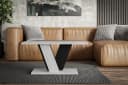ALTDECOR Couchtisch INEY Modern Industriell Schwarz Grau Betonoptik Bild 3