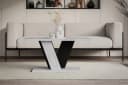 ALTDECOR Couchtisch INEY Modern Industriell Schwarz Grau Betonoptik Bild 4