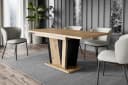 ALTDECOR Esstisch BRIO2 Ausziehbar Braun/Schwarz Modern Industrial Bild 3