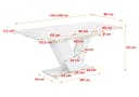 ALTDECOR Esstisch CLASI Ausziehbar Weiß Modern Industrial Bild 4