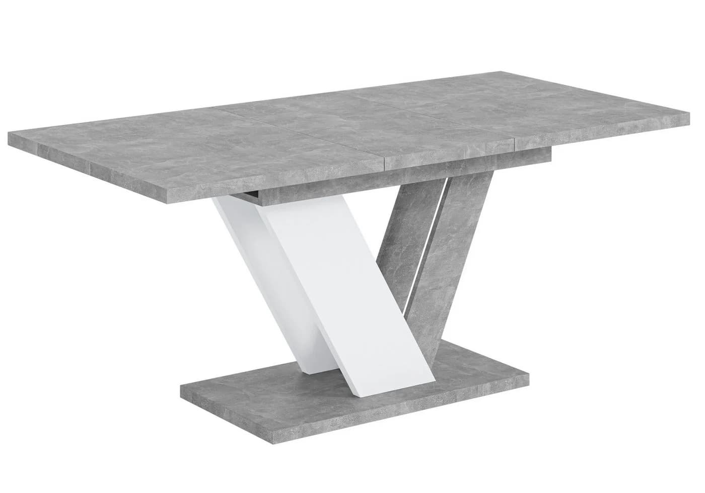 ALTDECOR Esstisch CLASI Ausziehbar Weiß/Grau Modern - Bild 2