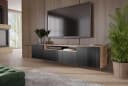 ALTDECOR Lowboard TILO-W TV-Schrank Schwarz Push-to-Open Bild 2