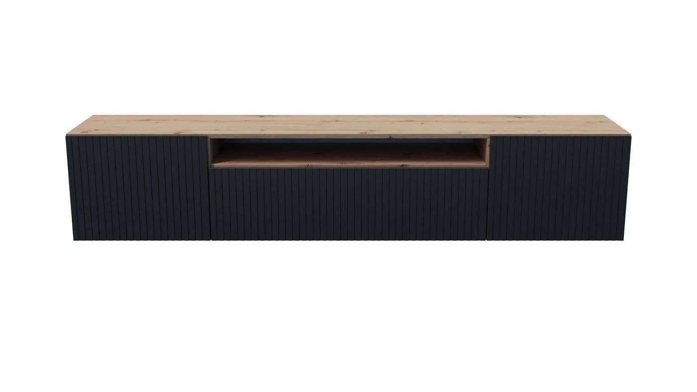 ALTDECOR Lowboard TILO-W TV-Schrank Schwarz Push-to-Open - Bild 5