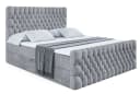 ALTDECOR Boxbett SERENE Zanozek Grau mit Topper und Bettkästen Bild 1
