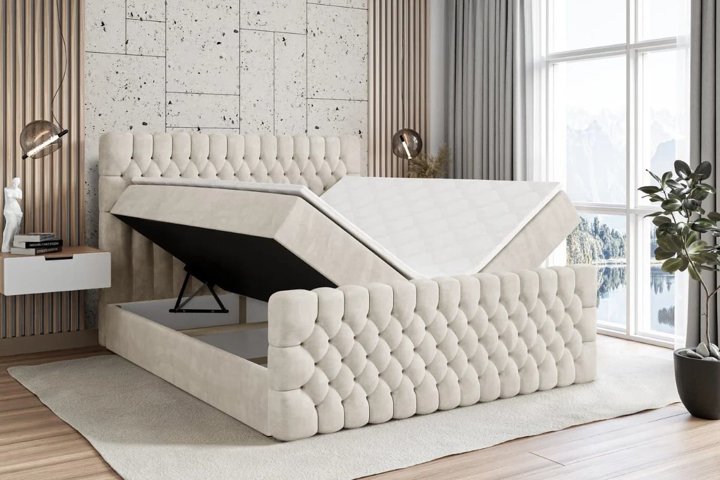 ALTDECOR Boxbett SERENE-Z mit Bettkästen und Topper - Bild 3