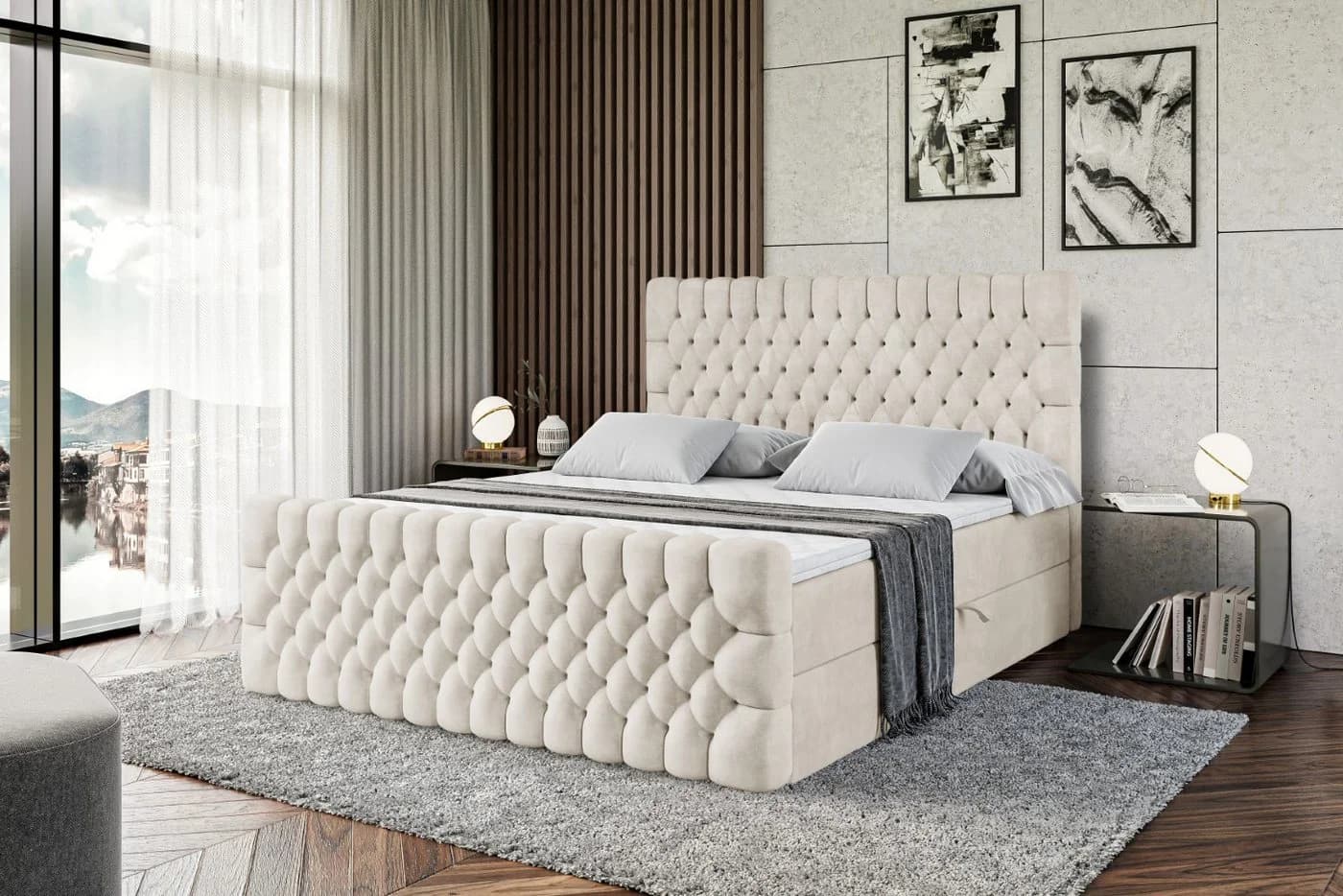 ALTDECOR Boxbett SERENE-Z mit Bettkästen und Topper - Bild 4
