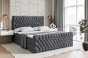 ALTDECOR Boxbett SERENE-Z mit Bettkästen und Topper Grau Bild 2
