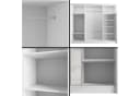 ALTDECOR Schiebetürenschrank VESLI Weiß mit Spiegeltüren & LED Bild 5