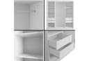 ALTDECOR Schiebetürenschrank V2-URBANO Weiß mit Spiegeltüren Modern Bild 4