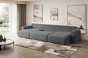 ALTDECOR Wohnlandschaft ORRO-U Eckcouch Grau U-Form mit Schlaffunktion Bild 5