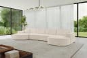 ALTDECOR Wohnlandschaft MARI-U2 Beige U-Form Eckcouch Bild 3