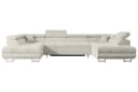 ALTDECOR Wohnlandschaft GUSA-U Ecksofa Beige Cord mit Schlaffunktion Bild 1