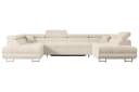 ALTDECOR Wohnlandschaft GUSA-U Ecksofa mit Schlaffunktion Beige Bild 1