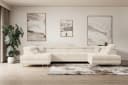 ALTDECOR Wohnlandschaft GUSA-U Ecksofa mit Schlaffunktion Beige Bild 2
