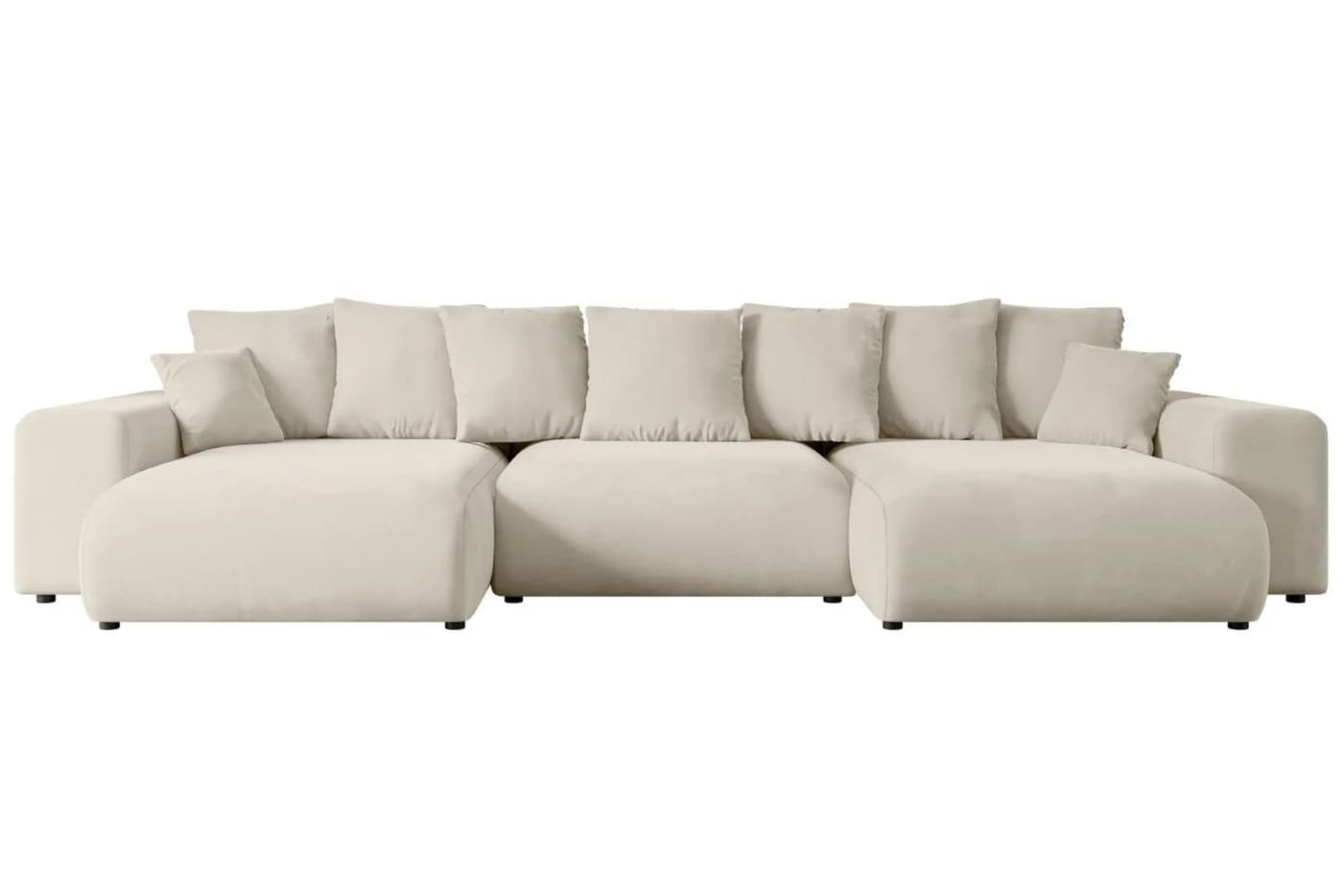 ALTDECOR Wohnlandschaft ESKAR-U L-Form Schlafcouch mit Ausziehfunktion