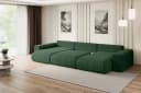 ALTDECOR Wohnlandschaft ESKAR-U Grün mit Schlaffunktion und Bettkasten Bild 5
