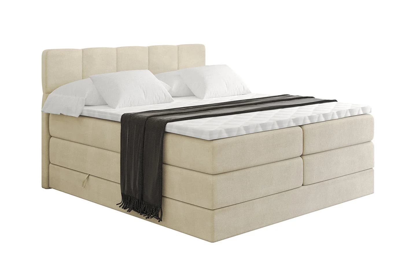 ALTDECOR Boxspringbett LIRO KING mit Topper & Bettkästen